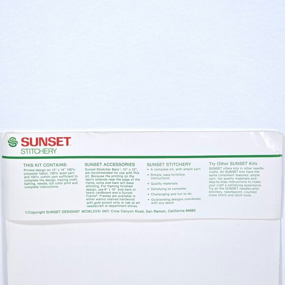 Vintage Sunset Stitchery “Quilted Christmas Morn” Kit 2101 Holiday‎ Scene 8×10 – - Picture 13 of 13